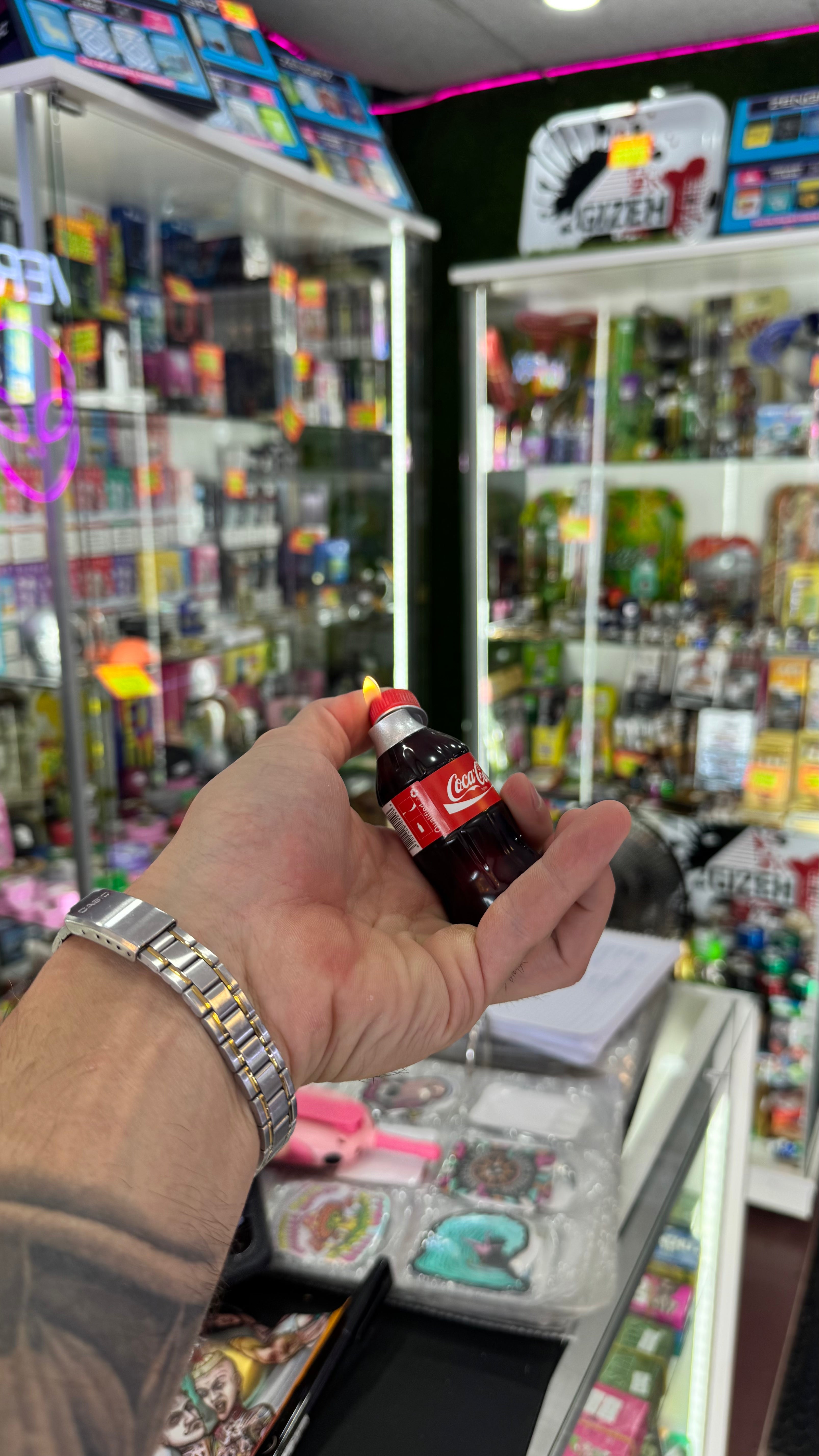 Encendedor a Gas Botellita Mini Coca - Sprite - Pepsi